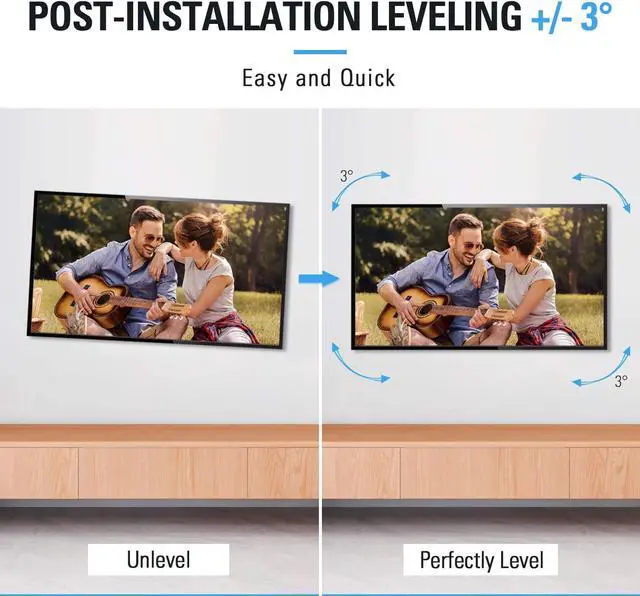 Alt view image 6 of 7 - TV Mount Full Motion TV Wall Mount for Most 32-65 Inch Flat Screen TV, Wall Mount TV Bracket with Dual Arms, Max VESA 400x400mm and 99 LBS, Fits 16", 18", 24" Studs MD2380-24K TV Mounts