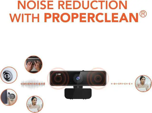 Alt view image 7 of 7 - 2K Webcam with Microphone, 1080P/60fps, 1440P/30fps, Dual Microphone with Privacy Cover, Wide-Angle USB FHD Web Computer Camera, Plug and Play, for Zoom/Skype/Teams/Webex, Laptop MAC PC Desktop
