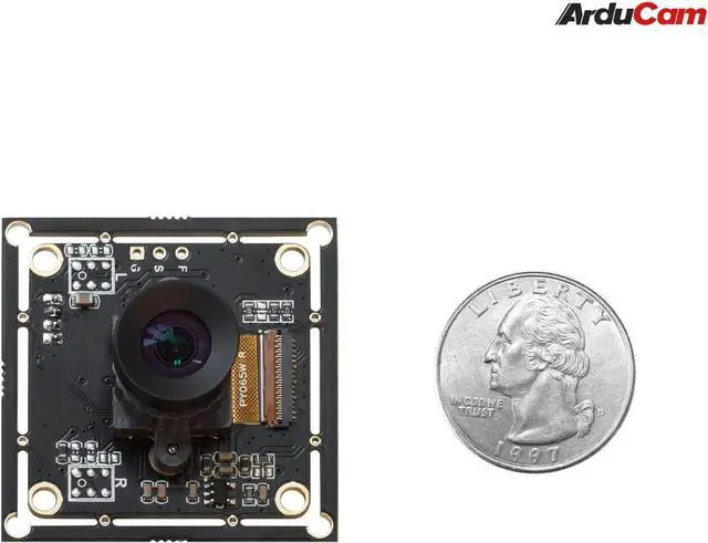 Alt view image 4 of 6 - Arducam 100fps Mono Global Shutter USB Camera, 720P OV9281 UVC Webcam Module with Low Distortion M12 Lens Without Microphones, for Computer, Laptop, Android and Raspberry Pi
