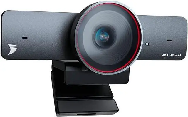 Main image of 4K Webcam with AI Tracking, 120° FOV Wide Angle, Auto Framing, 90fps, 8X Digital Zoom, Dual Noise-canceling Mics, Video Conference Room Camera, Zoom Certified, Works for Microsoft Teams by DT