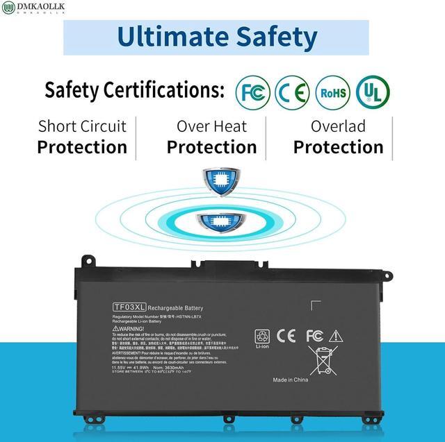 Alt view image 4 of 7 - TF03XL for HP Battery 920070-855,TF03XL Battery for HP Pavilion 15-cc1xx 15-cc5xx 15-cc0xx 15-cc665cl 15-cc563st 15-cc123cl 15-cd0xx 14-bf,TF03041 Battery for HP Pavilion X360 14m-cd0xxx 14m-cd0001dx