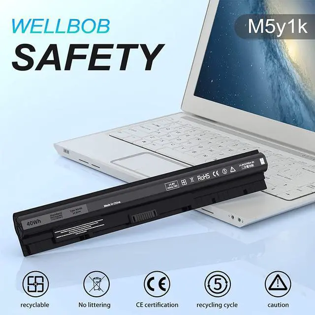 Alt view image 7 of 7 - M5Y1K Battery for Dell Inspiron 5559 5558 Battery, for Dell Inspiron 15 3000 5000 Battery 3558 3567 5555 5566 5759, Compatible with Dell Laptop Battery Replacement K185W GXVJ3 M5y1k 14.8V 40Wh Battery