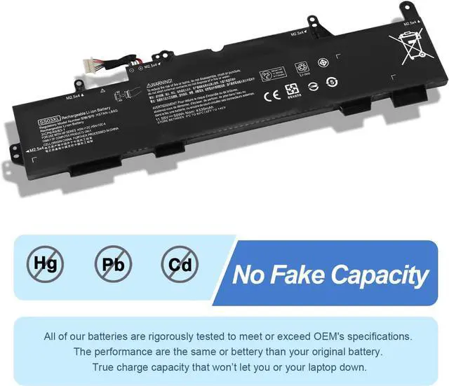 Alt view image 4 of 7 - ANTIEE SS03XL 933321-855 Battery for Hp EliteBook 840 G5 G6,EliteBook 730 735 740 745 830 846 G5,EliteBook 735 745 830 G6,ZBook 14U G5 G6 HSN-I13C-4 932823-421 933321-852 932823-1C1 HSTNN-LB8G