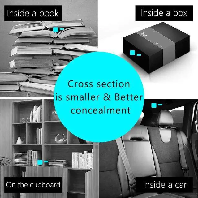 Alt view image 6 of 6 - Small Wireless WiFi Camera Hidden Spy Security Cameras,Mini Nanny Cam Smart Home Cams Pet Dog Camera Indoor Outdoor Baby Camera 1080P Remote Portable Camera Phone APP Room Camera