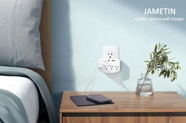Alt view image 2 of 4 - Updated Hidden Cameras Spy Cam Wall Charger WiFi HD 1080P Charger Outlet Spy Cameras Hidden Camera with Video Indoor Security Camera Wireless Pinhole Camera with USB 20W PD Small Camera Nanny Cam