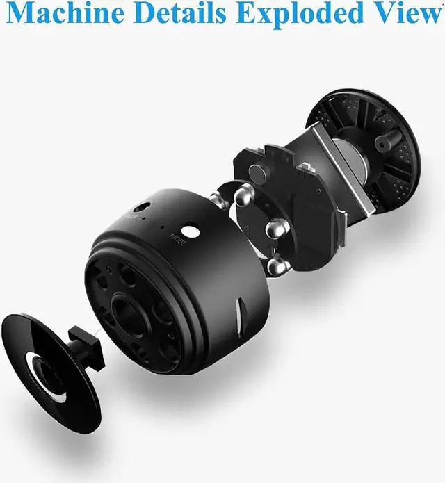 Alt view image 3 of 7 - senri Mini Camera Hidden Camera 1080p HD with Video Live Feed WiFi, Portable Night Vision Nanny Cam Home Security Surveillance Baby Monitor, Outdoor Monitor for Pets