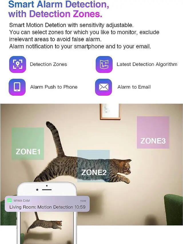 Alt view image 5 of 7 - WiFi Hidden Camera 4K Ultra HD, Small Wireless Small Nanny Cam for Home Security, Cam Indoor, Motion Detection, Night Vision, Battery, Phone App, NO Audio, 5