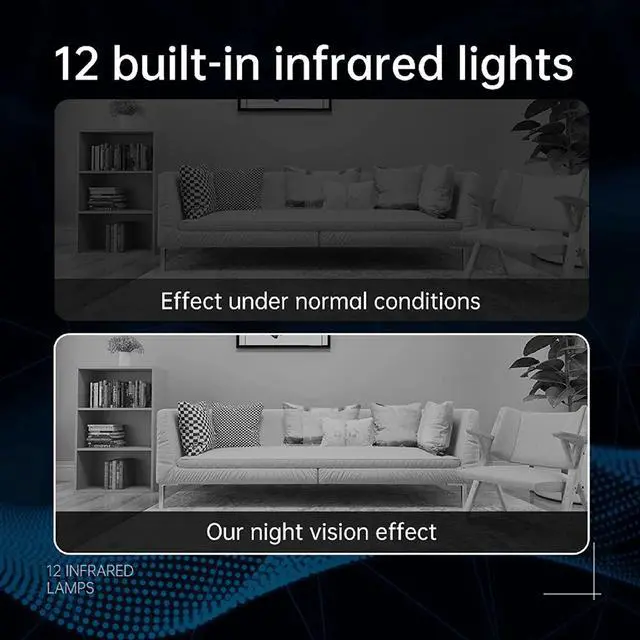 Alt view image 5 of 7 - Spy Camera Hidden Camera with Video and Voice Reco, 2 in 1 Clock Hidden Camera Live Feed WiFi with app, 128GB Full HD 1080P Wireless Nanny Cam with Night Vision,Indoor Surveillance Camera for Phone/PC