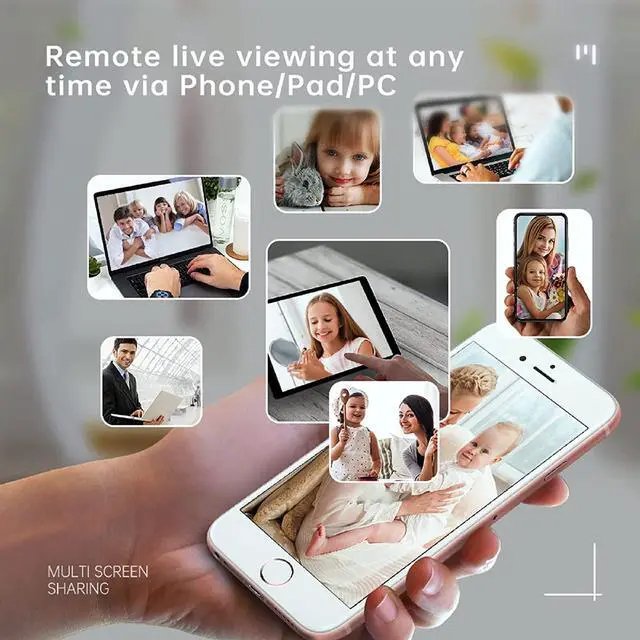 Alt view image 4 of 7 - Spy Camera Hidden Camera with Video and Voice Reco, 2 in 1 Clock Hidden Camera Live Feed WiFi with app, 128GB Full HD 1080P Wireless Nanny Cam with Night Vision,Indoor Surveillance Camera for Phone/PC