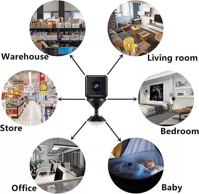 Alt view image 3 of 7 - 4K Spy Camera Hidden Camera, UHD WiFi Wireless Mini Camera/Battery Operated Nanny Cam/Small Camera for Home Security/Indoor Camera with Motion Detection Night Vision/Surveillance Camera