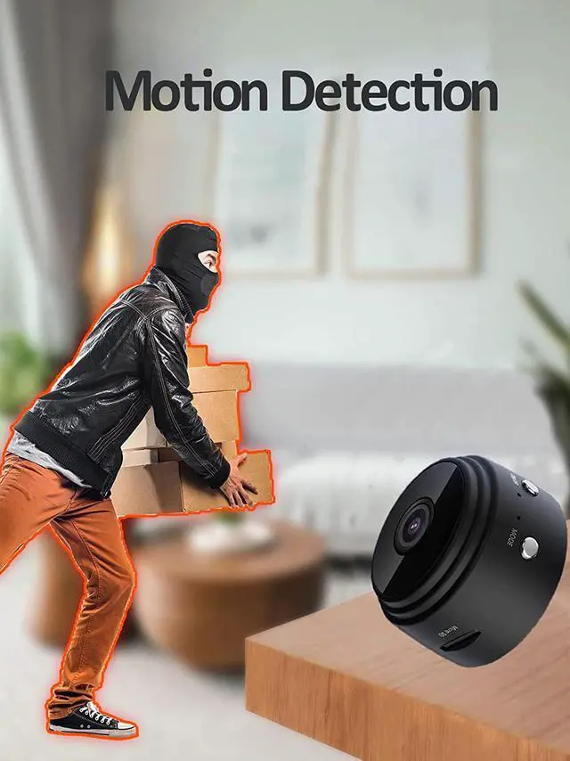 Alt view image 4 of 7 - senri Mini Security Camera, 1080P HD WiFi Home Indoor Outdoor Camera for Baby/Pet/Nanny, IP Camera Remote Viewing for Security with iOS,Android Phone APP