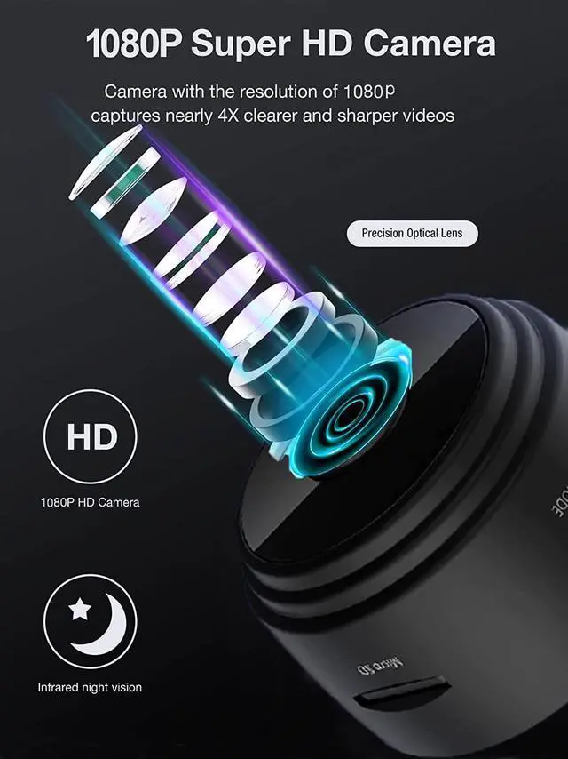 Alt view image 6 of 7 - senri Mini Security Camera, 1080P HD WiFi Home Indoor Outdoor Camera for Baby/Pet/Nanny, IP Camera Remote Viewing for Security with iOS,Android Phone APP