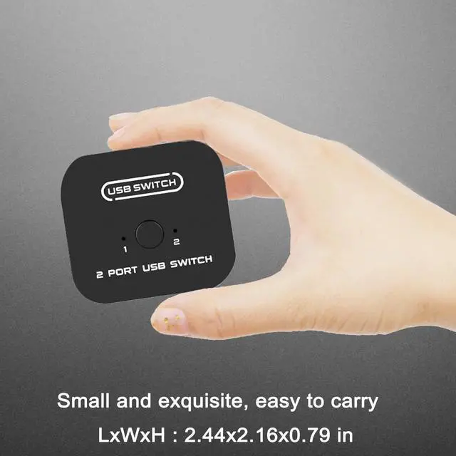 Alt view image 5 of 7 - KAGO USB Printer Sharing Switch - Printer Splitter for Two Computers,Printer Switch 2 Computers to 1 Printer Automatic,2 PCs Share 1 USB Mouse Keyboard,U-Disk,Driver-Free,Plug&Play for All OS