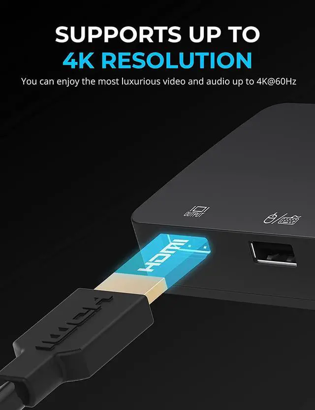 Alt view image 3 of 7 - KVM Switch, USB-C, 1 PC to 2-Displays with 60 Watt Power Delivery (USB-CKDH)