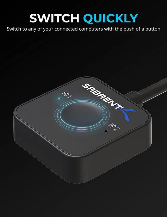 Alt view image 5 of 7 - KVM Switch, USB-C, 1 PC to 2-Displays with 60 Watt Power Delivery (USB-CKDH)