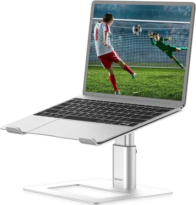 Main image of Laptop Stand Ergonomic Aluminum Height Adjustable Computer Stand Laptop Riser Holder for Desk Compatible with MacBook Pro/Air   HP  More Laptops 11-17