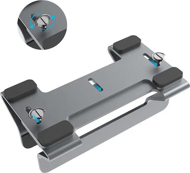 Alt view image 3 of 6 - Psitek Aluminum Vertical Laptop Stand Dock Holder, Space-Saving Upright Storage for All MacBook and Laptops, Adjustable Slot Width (10-30mm/0.4-1.2 inch), Version 2023