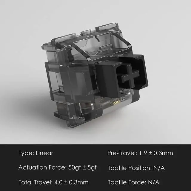 Akko CS Jelly Black Switch (45pcs) - Thumbnail 4