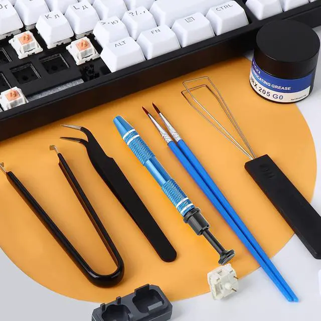 Alt view image 7 of 7 - Keyboard Lube Kit JRX 205G0 0.53oz/15g for Mechanical Lube, Switch Opener MX Kailh Gateron Switch,Keyboard Tools with Keycap Puller (RJ-074)