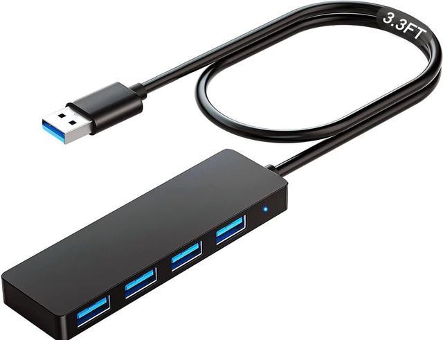 USB Hub, VIENON 4-Port USB 3.0 Hub USB USB Expander for Laptop, Flash Drive, Console, Printer, Camera,Keyborad, Mouse-3.3ft Hubs - Newegg.com