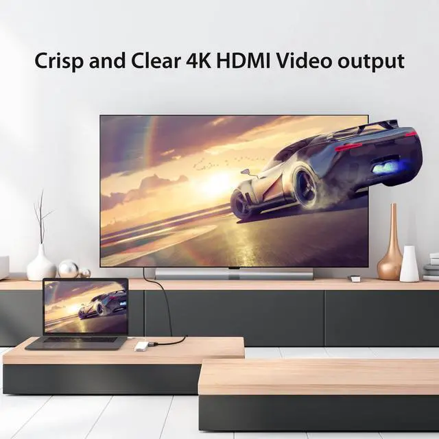 Alt view image 4 of 7 - j5create USB-C Mini Hub - 4K HDMI, 2 x USB 3.1 5Gbps, microSD & SD Card Reader, 3.5mm Audio Jack, 60W PD Pass-Through Charging (JCD373)