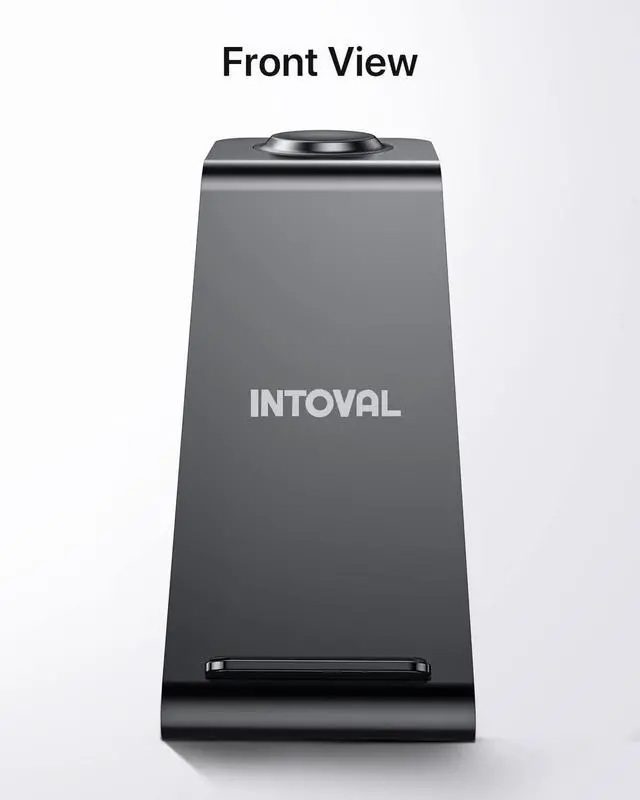 Alt view image 7 of 7 - Intoval Wireless Charging Station, 3 in 1 Charger for Apple iPhone/iWatch/Airpods,iPhone15,14,13,12,11 (Pro,Pro Max)/XS/XR/XS,iWatch9/8/Ultra2/1/7/6/SE/5/4/3/2,Airpods Pro2/Pro1/3 (A3,Black)