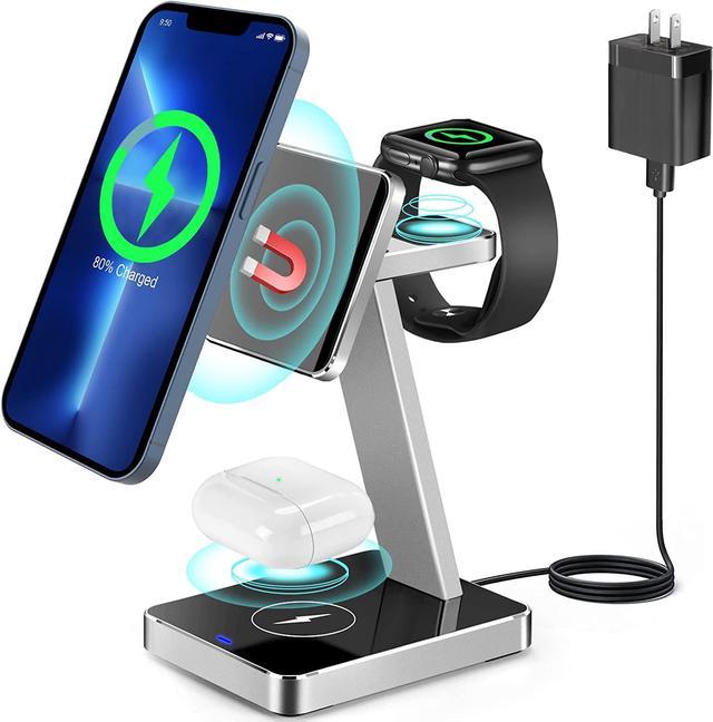in Magnetic Wireless Charging Station for Apple Series,15W Fast Mag-Safe Charger Stand with Night Light for iPhone 14,13 Pro Max Pro Mini,iWatch
