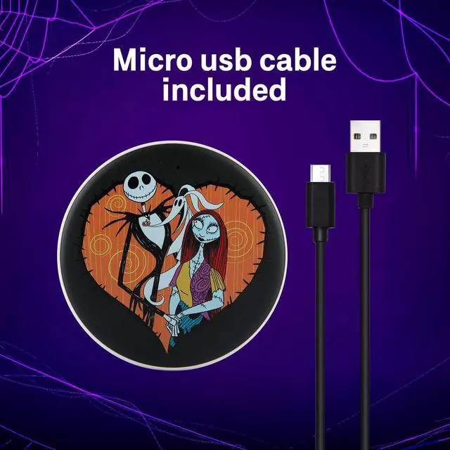 Alt view image 3 of 7 - Disney Tim Burtons The Nightmare Before Christmas Wireless Charging Pad - Jack Skellington and Sally Wireless Charger- The Nightmare Before Christmas Fan Gifts for Women and Men