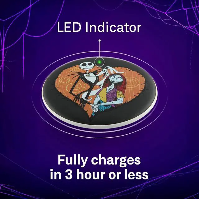 Alt view image 4 of 7 - Disney Tim Burtons The Nightmare Before Christmas Wireless Charging Pad - Jack Skellington and Sally Wireless Charger- The Nightmare Before Christmas Fan Gifts for Women and Men