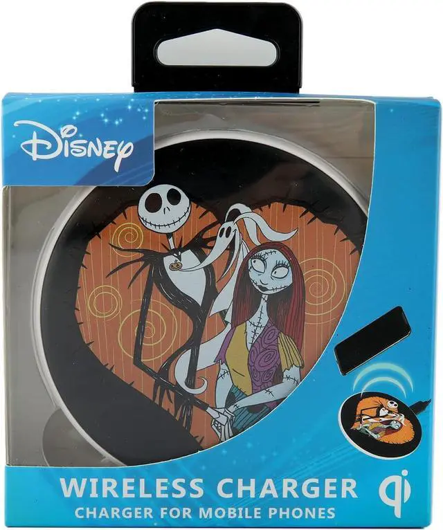 Alt view image 7 of 7 - Disney Tim Burtons The Nightmare Before Christmas Wireless Charging Pad - Jack Skellington and Sally Wireless Charger- The Nightmare Before Christmas Fan Gifts for Women and Men
