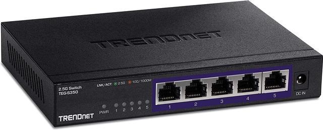 Unmanaged 2.5G Switch, 5 Ethernet Ports - Ethernet Switches