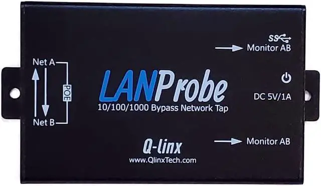 Alt view image 3 of 5 - 10/100/1000 Gigabit Ethernet/USB Bypass Network Tap