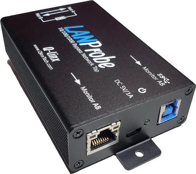 Alt view image 2 of 5 - 10/100/1000 Gigabit Ethernet/USB Bypass Network Tap