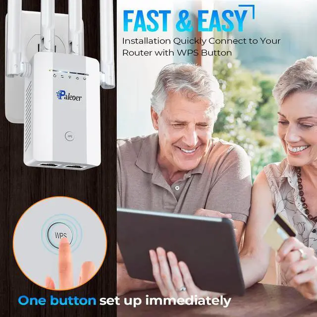Alt view image 5 of 7 - 2023 WiFi Extender Signal Booster Long Range Coverage to 9985sq.ft and 50+ Devices, Internet Booster for Home, Wireless Internet Repeater and Signal Amplifier, 5 Modes,1-Tap Setup, WAN/LAN Port