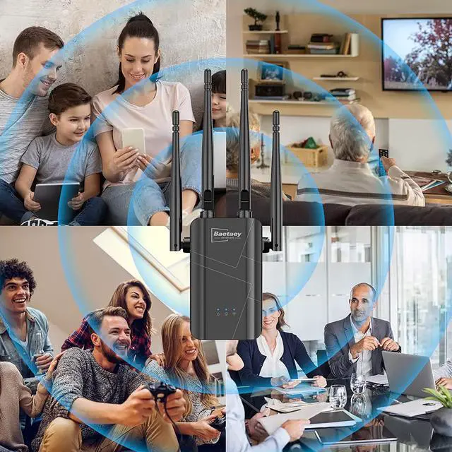 Alt view image 7 of 7 - 2023 Release WiFi Extender Signal Booster for Home - up to 9000 sq.ft Coverage, Wireless Internet Repeater - Long Range WiFi Booster and Signal Amplifier w/ Ethernet Port, 1-Tap Setup, 2.4GHz