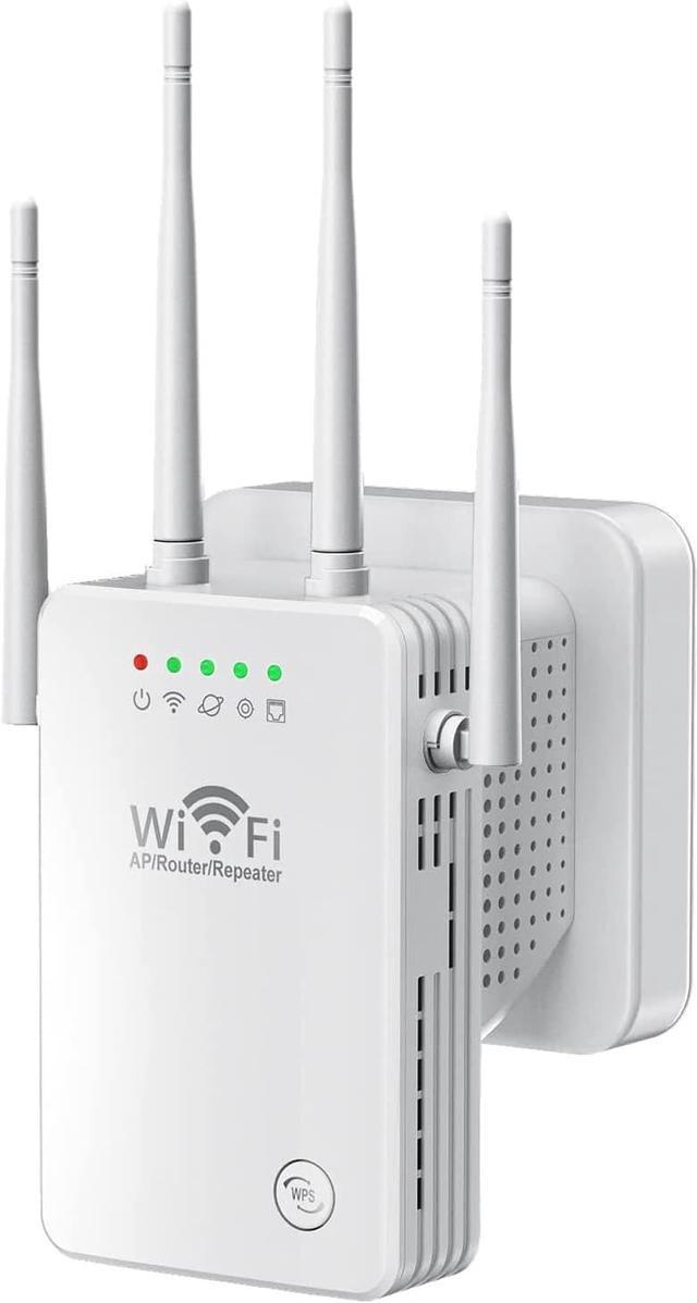 WiFi Extender, WiFi Signal Booster Up to 4000sq.ft 26 WiFi Range Extender, Wireless Internet Repeater, Long Range Amplifier with Ethernet Port, 1-Tap Setup, Access Alexa Compatible Whole /