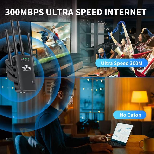 Alt view image 5 of 7 - 2023 WiFi Extender Signal Booster Long Range up to 9985sq.ft and 50+ Devices, Internet Booster for Home, Wireless Internet Repeater and Signal Amplifier, 5 Modes,1-Tap Setup, Supports Ethernet Port