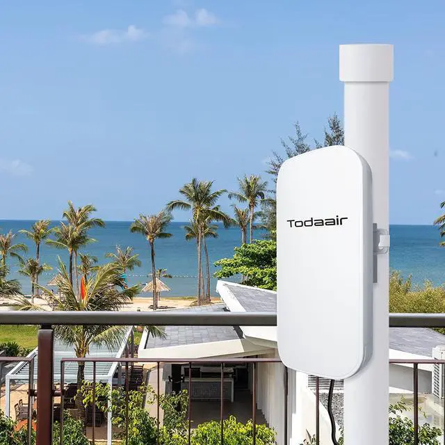 Main image of AC1200 Outdoor WiFi Extender WeatherproofWiFi Booster and Signal AmplifierInternet BoosterWireless BridgeDual Band Frequency WiFi Repeater Covers Up to Least 3440 Sq.ft and 30 Devices