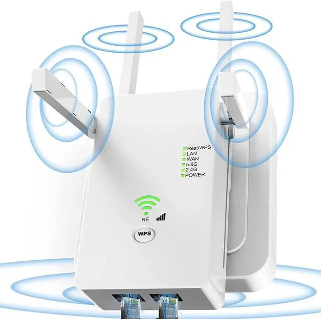 Main image of 2023 WiFi 6 Extender Signal Booster 5g 2.4g, 6X Stronger 1200M WiFi Booster, Best WiFi Extender Signal Booster, Indoor, 12000sq Ft, 120 Devices