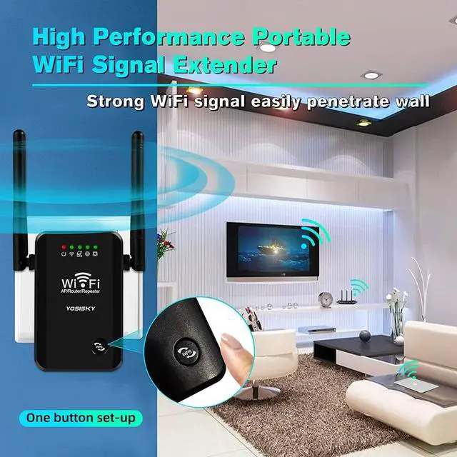 Alt view image 3 of 7 - WiFi Extender Signal Booster,Wi-Fi Rang Extender Signal Booster for Home,Internet Booster,Wireless Signal Booster,WiFi Extender with Ethernet Port,Repeater/AP/Router Working Modes