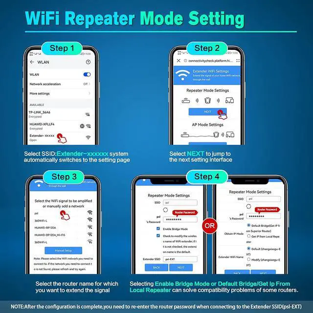 Alt view image 7 of 7 - WiFi Extender Signal Booster,Wi-Fi Rang Extender Signal Booster for Home,Internet Booster,Wireless Signal Booster,WiFi Extender with Ethernet Port,Repeater/AP/Router Working Modes