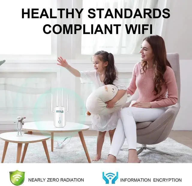 Alt view image 6 of 7 - 2023 Newest WiFi Range Extender Signal Booster Long Range Wireless Internet Booster for Home, WiFi Booster 1200Mbps WiFi Extender Dual Band 5G&2.4G WiFi Repeater 6800 SQ.FT WiFi Coverage