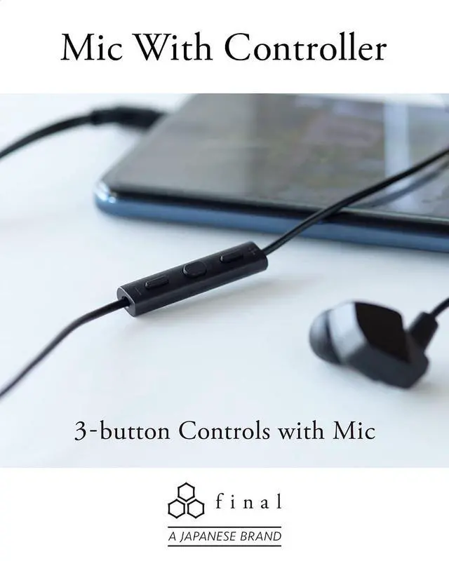 Alt view image 5 of 7 - Final VR3000 Gaming Earphones for Immersive Spacious Experience - Open World Adventure, Virtual Reality & Spatial Environments - in-Line Microphone and Controls - Black