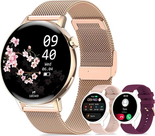 Smart Watch for Women, Dial Answer Calls Smartwatch for Android iOS Phones  Waterproof Activity Fitness Tracker with 1.32 Full Touch Screen 20 Sports  Modes Pedometer Heart Rate Sleep Monitor 