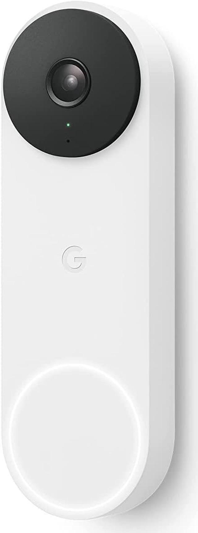 Main image of Nest Doorbell (Wired, 2nd Gen) - Wired Video Doorbell Camera - Doorbell Security Camera - Snow