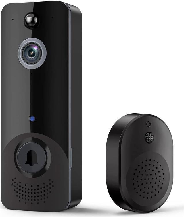 Wireless Doorbell Camera, 2K Smart WiFi Camera Doorbell with PIR Motion  Detection, Cloud Storage, IR Night Vision, 2-Way Audio, IR Night Vision