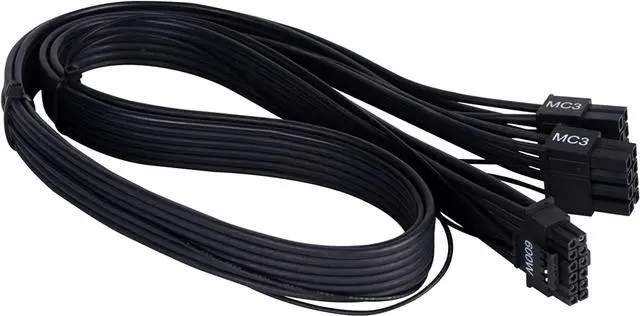 Main image of SilverStone Technology PP14-EPS75 Dual EPS 8 pin (PSU) to 12+4 pin (GPU) 12VHPWR PCIe Gen5 Cable for Silverstone 3rd Gen PSUs - 75cm (29.5") Long, SST-PP14-EPS75