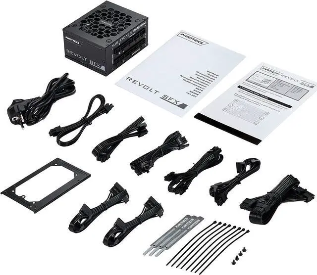 Alt view image 7 of 7 - Phanteks (PH-P750PSF) Revolt SFX 750W 80PLUS Platinum, SFX Power Supply, Fully Modular, Platinum-Rated Efficiency, Silent Fan, Black.