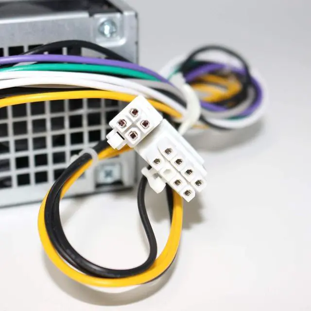 Alt view image 4 of 7 - Upgraded 240W 3650 Power Supply Replacement for Dell Optiplex 3650 7040 3040 3656 5040 (SFF)B240NM-00 HU240AM-00 AC240EM-00 P/N: 4GTN5 4R1KT D7GX8 HGRMH 2P1RD H62JR 3RK5T 6WX7D 0M1C3(8+4PIN Connector)
