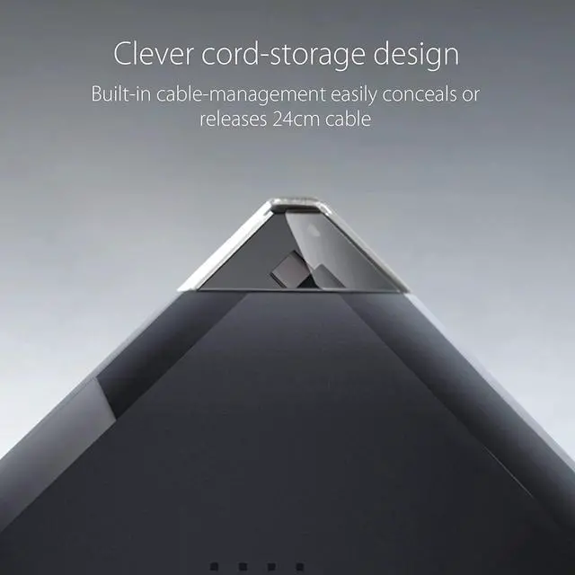 Alt view image 2 of 5 - ZenDrive V1M External DVD Drive and Writer with Built-in Cable-Storage Design, USB-C Interface, Compatible with Win 11 and macOS, M-DISC Support (SDRW-08V1M-U)